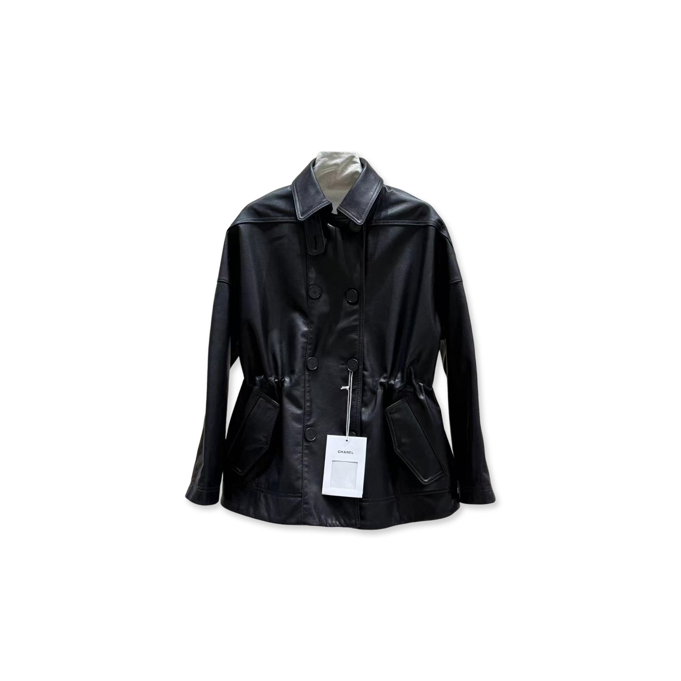 CHANEL BLACK LEATHER JACKET